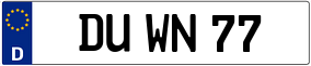 Truck License Plate